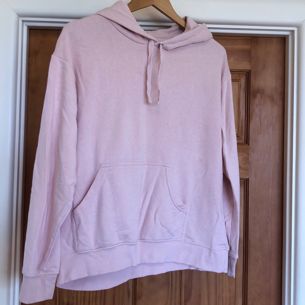 H&M Pink Draw String Basic Hoodie